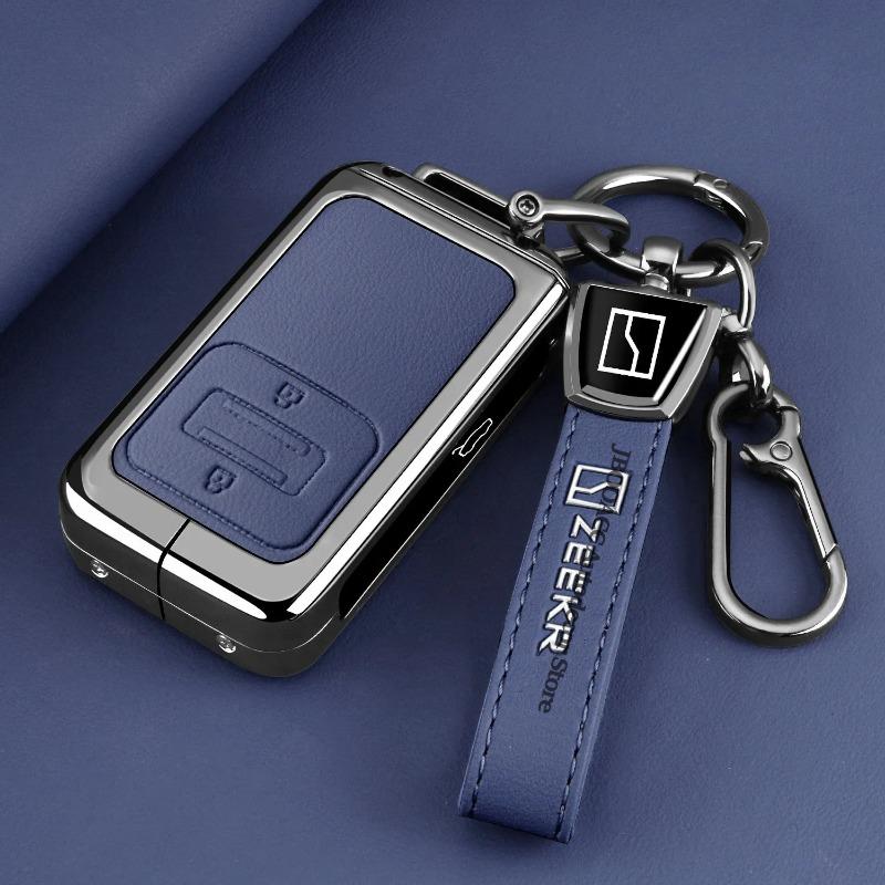 Для Geely Zeekr 9X 001 Чехол-сумка для автомобильного ключа Защитный чехол для пульта ДУ Футляр для автомобильного ключа Чехол-держатель Аксессуары для интерьера автомобиля
