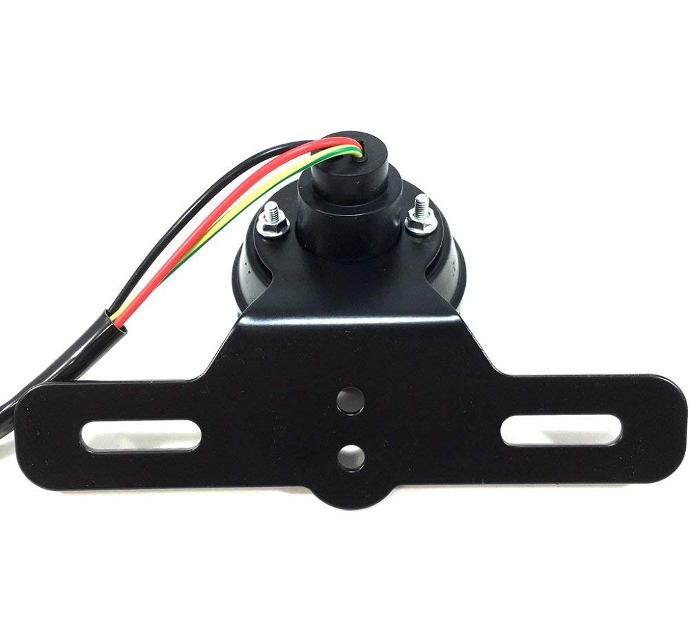 Karun Винтажный светодиодный задний фонарь, стоп-сигнал, фонарь номерного знака с кронштейном, красный рассеиватель, мотоцикл