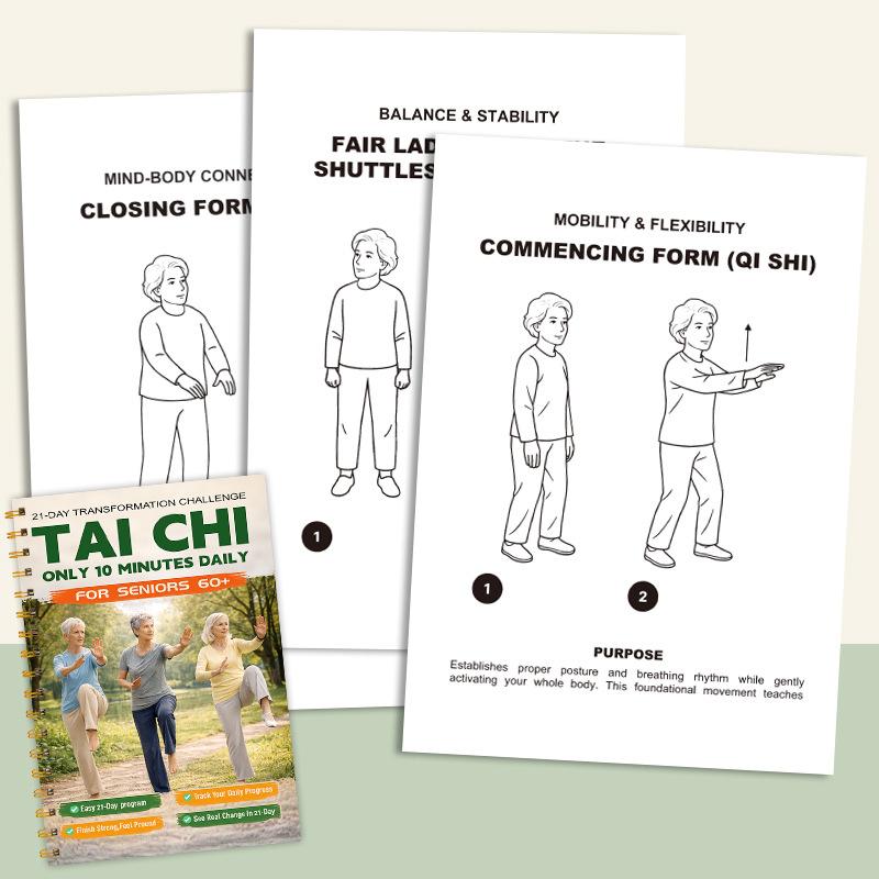 Senior Fitness with Tai Ji 21 Day Challenge 10 Minutes Daily to Enhance Strength and Balance