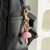 Keychain Mushroom Shape Fade-Resistant Alloy Keyring Backpack Key Holder Women Bags Cars Keys Decoration