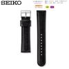 Часы Натуральная Кожа с Инструкцией по Уходу [Seiko] Ремешок, 20 мм, Ремешок, Мужской, (черный)
