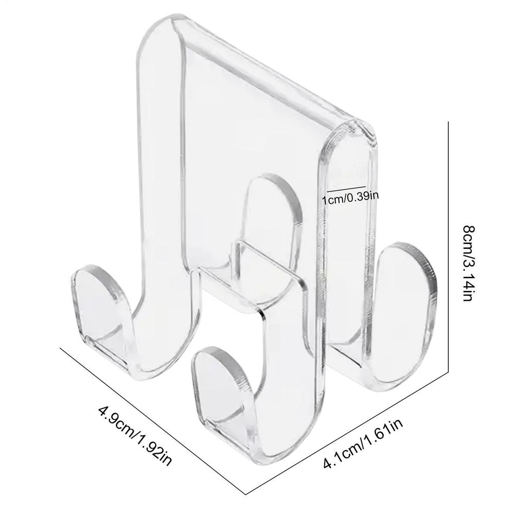 Shower Towel Hooks for Glass Acrylic Shower Door Towel Hooks Space-Saving Shower Door Hooks for Clothes Towels Washcloths and