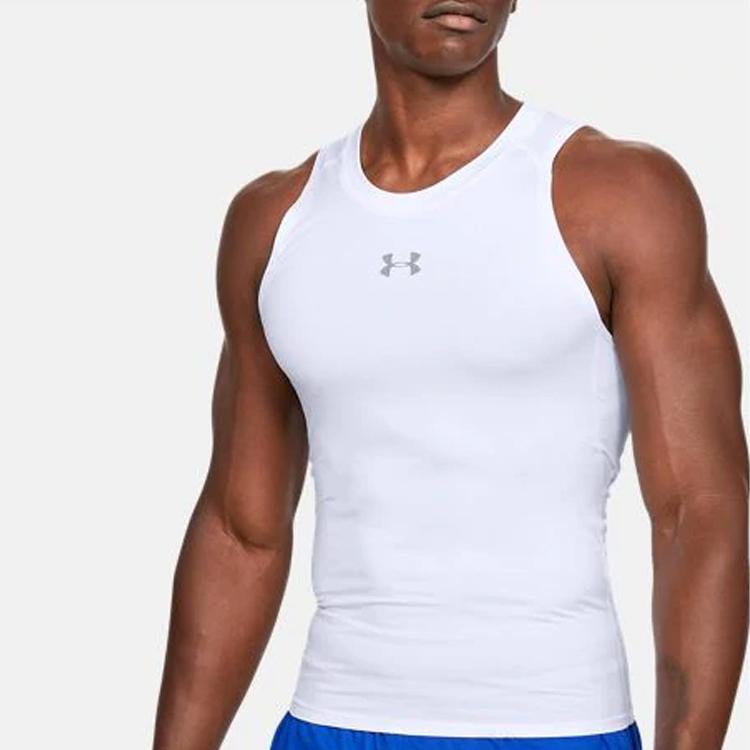 Under Armour Баскетбольный жилет HeatGear Outdoor Training для мужчин, белый 1355672-100