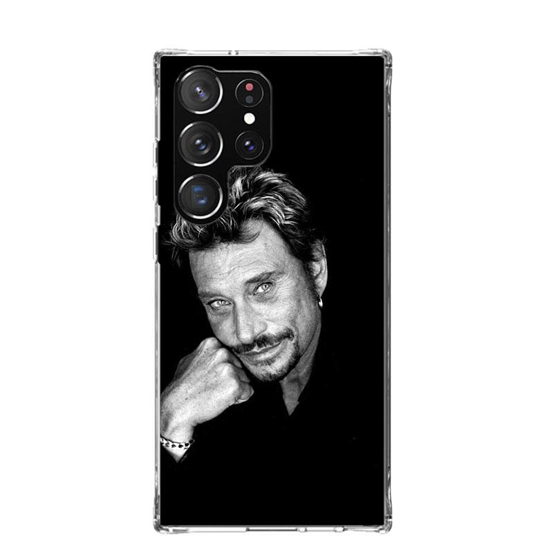 Johnny Hallyday Music Case Phone Cover for Samsung Galaxy S24 S25 Ultra S23 Plus S22 + S21 S20 FE S10 S25 Edge Trend Fundas Gala