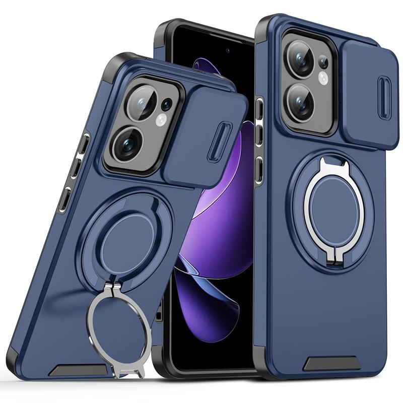Бронированный противоударный чехол-подставка с магнитным кольцом для OPPO Reno 13 13F 13 F Reno13 Pro 5G с защитной крышкой для объектива