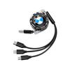 Car Interior 3 In 1 Fast Charger USB Data Cable Accessory For BMW E46 E60 E64 F10 F20 F30 F06 F12 F13 E90 E92 E93 F80 F82 F87 M1