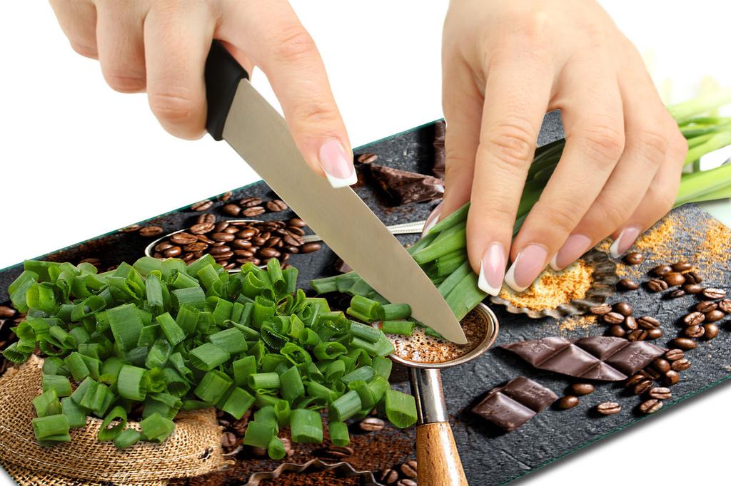 GLASS CUTTING BOARD 40x52 COFFEE