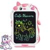 POPERFUN Inch LCD Drawing Board Unicorn Electronic Memo Pad Children Toy Drawing Boogie Board Drawing Board Girls Boys Learning Birthday Christmas