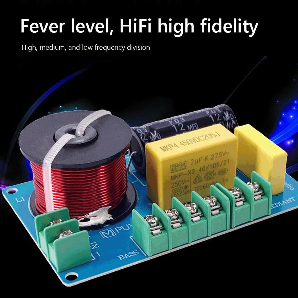 Разделители частоты MKP Металлопленочные 200 Вт 3-полосный Аудио Кроссовер Фильтр Низкочастотного Динамика DIY Аудио Модификация для 3.5/4/4.5-8 Дюймовых Динамиков