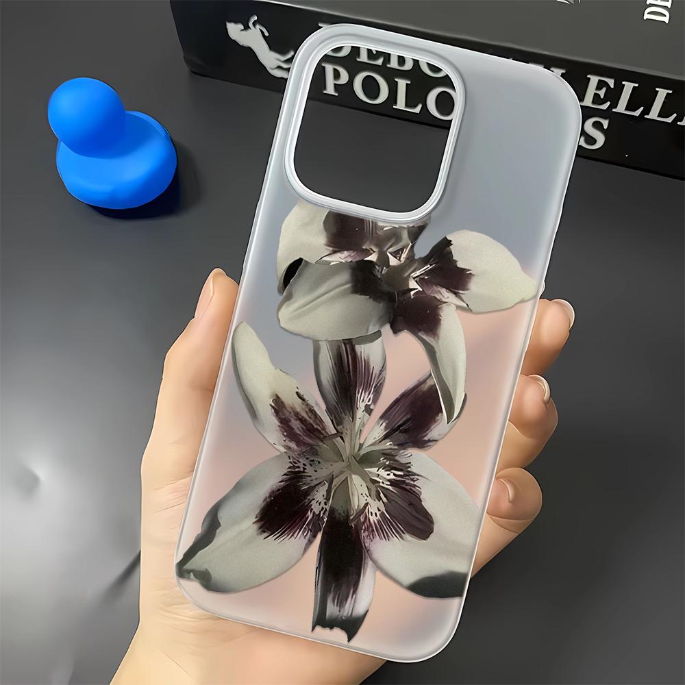 Чехол для телефона "Утренний цветок" для iPhone 17 16 15 14 13 12 11 17 Pro Max 7 8 Plus Винтажный Цветочный Мягкий Чехол Fundas