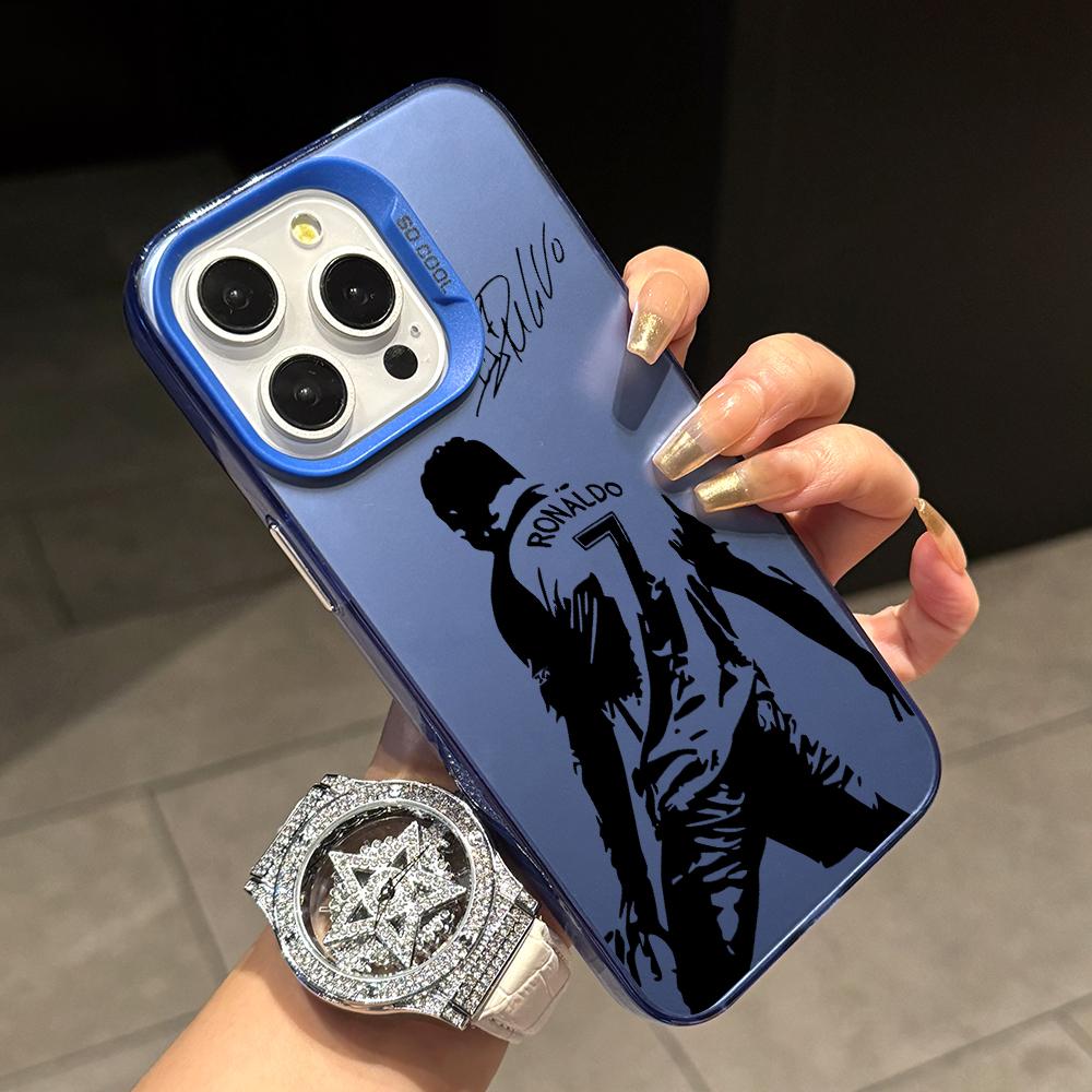 Футбольная звезда Криштиану Роналду Чехлы для телефона Apple iPhone 16 15 14 Plus Чехол 11 12 13 Pro Max XR XS X 7 8 Ударопрочный чехол
