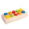 Wooden Nut Bolts Building Blocks Color Shape Sorter Toys Kids Montessori Matching Game Education Sensory Toys Fine Motor Skills