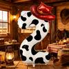 40 Inch 0-9 Number & Hat Balloon Set, Perfect For Birthdays, Farm-Themed Parties, Anniversaries, Valentine's Day