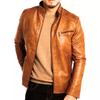 Real Hot Leather Men's Biker Cafe Racer Motorcycle Handmade Stylish Brown Jacket