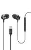 Cellularline Проводные наушники Внутриканальные Проводные наушники USB Гарнитура с пультом управления и микрофоном для звонков и музыки AUSPARROWTYPECK Черный Type-C