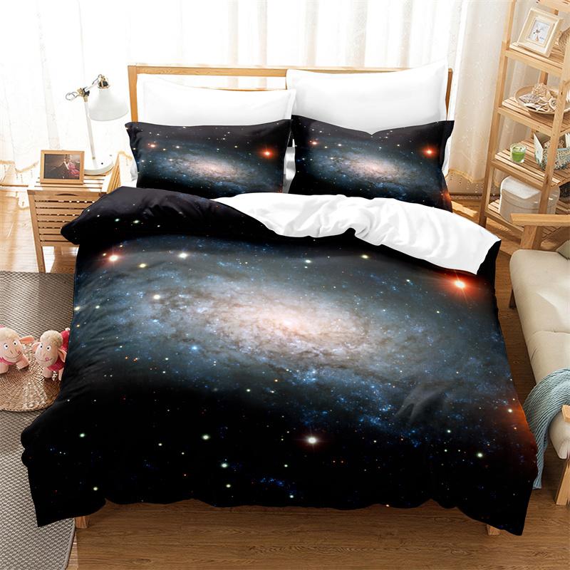Комплект постельного белья Starry Sky, пододеяльник Planet, 3D постельное белье, модный дизайн, украшение, комплект постельного белья King, комплект двуспальной кровати, комплекты постельного белья