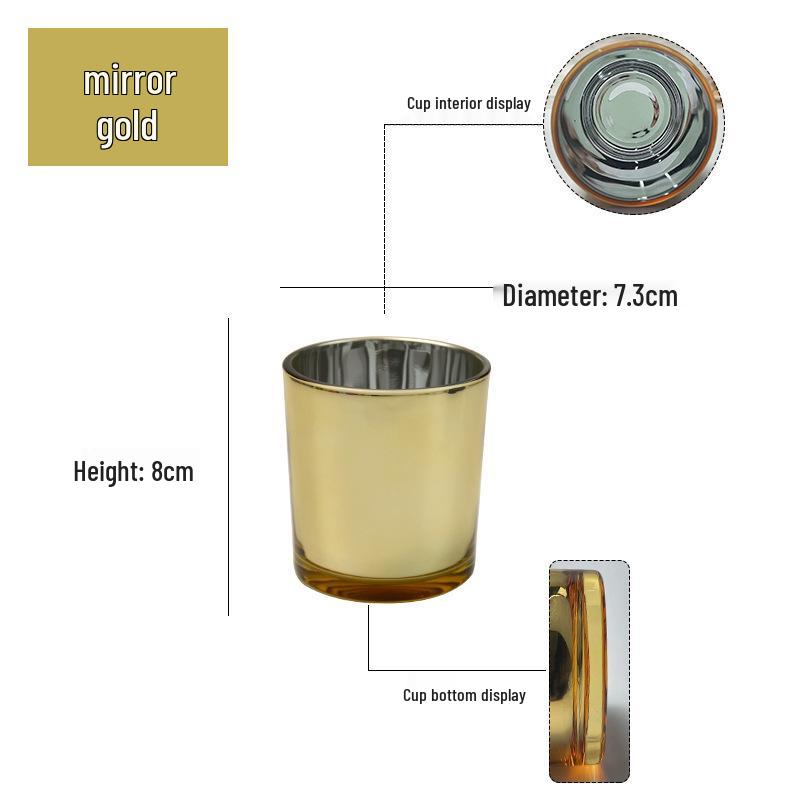 Electroplated Aromatherapy Glass Candle Holder - DIY Home Decor