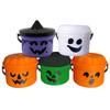 Halloween Candy Bucket Mini Trick or Treat Candy Holder with Handle Small Pumpkin Ghost Bucket for Halloween Party Supplies