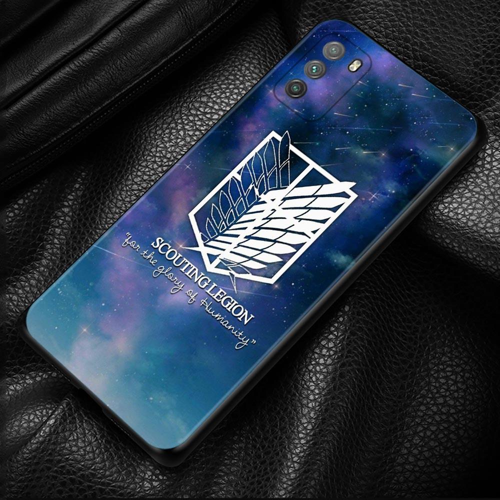 Чехол со значком «Атака Титанов» для Xiaomi POCO X3 NFC X3 M3 M4 Pro X3 F3 GT, чехол для Mi 11T 10T Pro 9T 11 Note 10 Lite Civi Shell