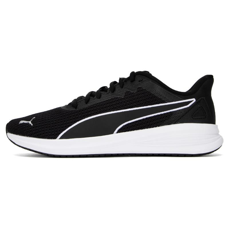 Puma Transport Modern Synthetic Leather Low-Top Running Shoes Unisex Sneaker Black White 377030-01