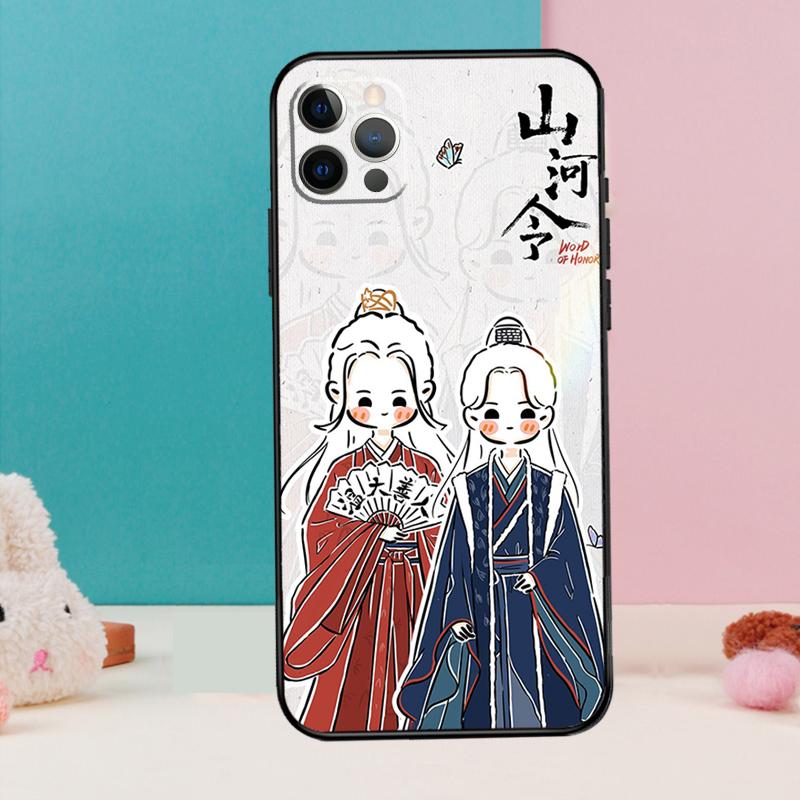 СЛОВО ЧЕСТИ Shan He Ling мультяшный Чехол для телефона Для iPhone 17 Air 16 15 13 12 11 14 Pro Max 12 13 mini 15 16 Plus 16e Чехол
