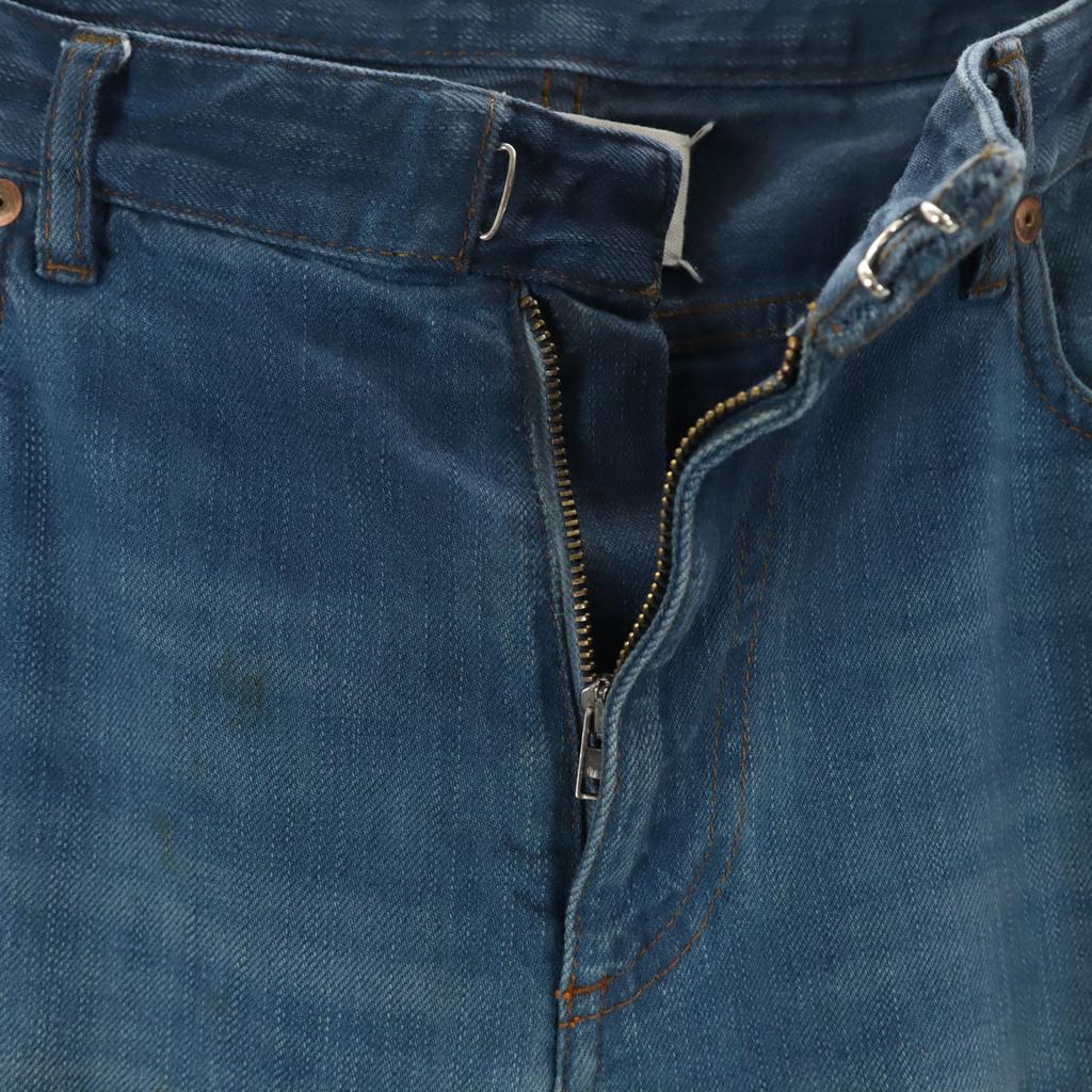 Maison Martin Margiela сделано в Италии узкие джинсы из денима 48 выбеленные джинсы мужские б/у