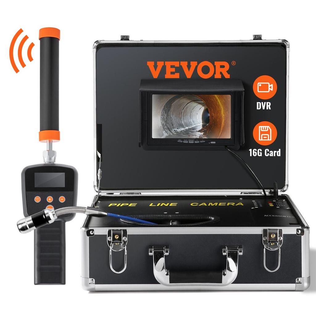 Sewer Camera Pipe Inspection Camera 7-inch Screen 1000TVL Camera 131ft