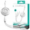 3-in-1 Cable Joyroom Colorful Usb To Usb-C/Lightning/Micro Usb 3.5A, 1M (White)