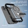 Fit iPhone 17 Pro Matte flush Stand Case, Compatible with MagSafe Shockproof Slim Protection Cover For iPhone 17 Pro Max