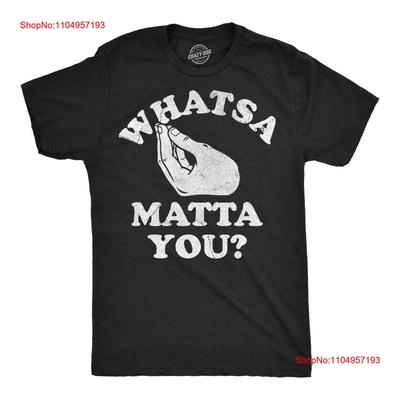 Мужская смешная футболка Whatsa Matta You Саркастическая Итальянская Новинка Для винтажного Стиранный Топ Для Повседневной Носки homme Немного Модный