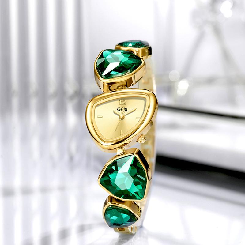 Crystal Women Bracelet Watches Top Brand Luxury Rhinestone Unique Design Quartz Wrist Watches For Ladies High Quality