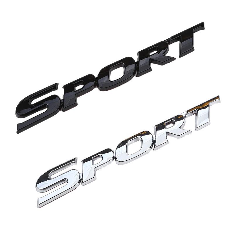 3D Chrome ABS Автомобильные буквы Логотип SPORT Эмблема Значок Спортивные наклейки Аксессуары для багажника автомобиля