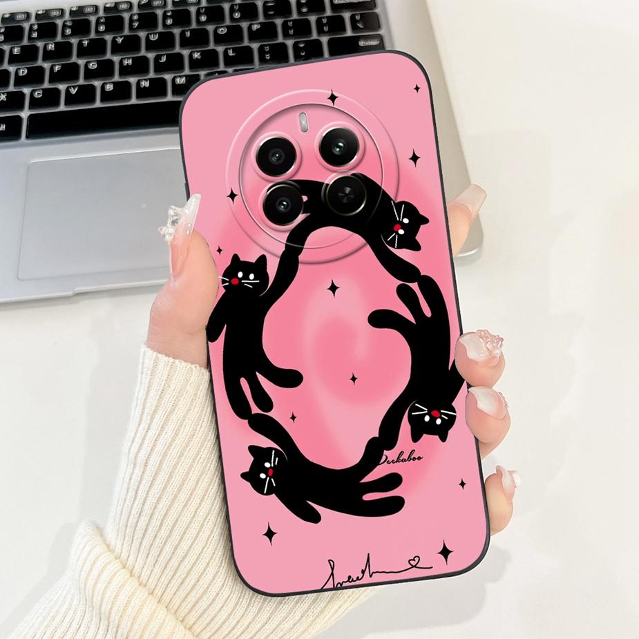 For Realme 12 Plus Case RMX3867 Stylish Candy Painted Cover Soft TPU Matte Phone Case For Realme 12 Pro Plus Realme12 Pro + Bags