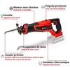 Einhell Professional Scie sabre sans fil TP-AP 18/28 Li BL-Solo PXC (18V) Livré sans Batterie ni Chargeur