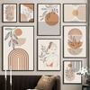 Creative Bohemian Beige Block Canvas Prints Abstract Nordic Minimalist Line Wall Art Poster for Living Room Bedroom & Home Decor