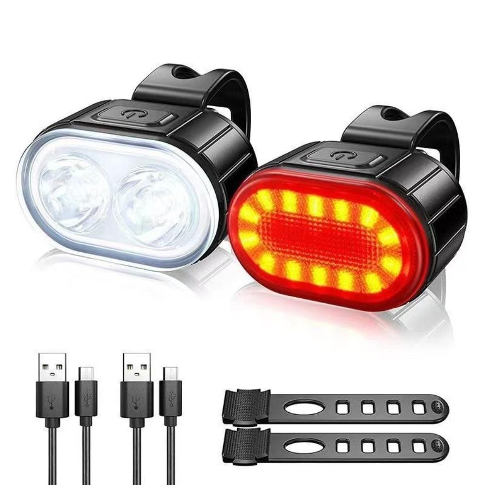 Easy To Install Bicycle Light USB Rechargeable Cycling Lamp New LED Bike Light  Night Riding