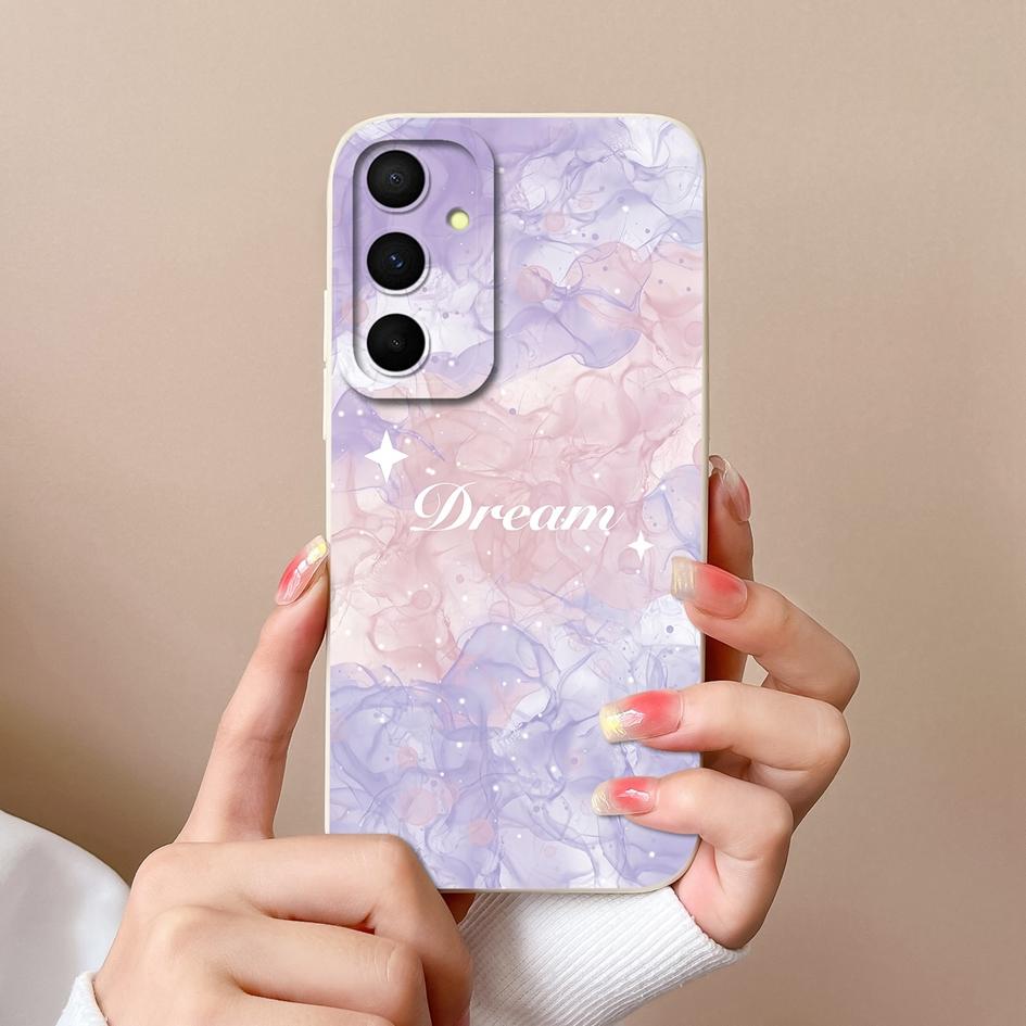 Чехол для Samsung Galaxy A55 S22 S23 M34 A05 A15 C55 F15 S24, чехол для телефона с милым кроликом и мультяшным узором, жидкий силиконовый противоударный бампер для Samsung