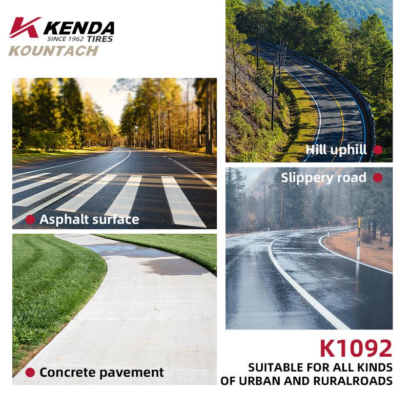 KENDA K1092 Дорожная покрышка для велосипеда 700x25/28C с боковиной цвета загара (skinwall), складная, защита от проколов, 60 TPI, ультралегкая