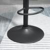Set of 2 High Stools with Backrest and Footrest, Adjustable Kitchen Stools in Velvet, Metal Base, 46x48x83-104 cm, Green