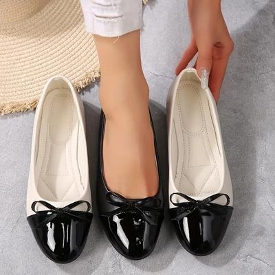 Женские балетки Comfort Ballerina Flat Shoes Женские нескользящие женские мокасины Элегантные банты Flat Women Single Shoes Zapatos De Mujer