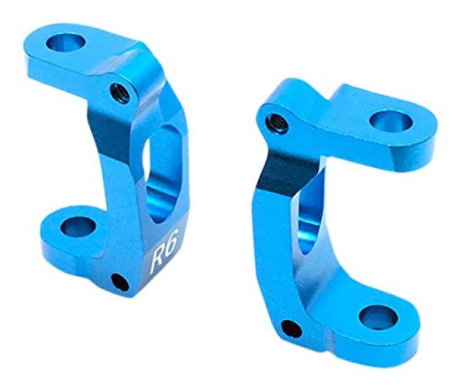 Front Hub Carrier Caster Angle 6 Degrees Blue for Tamiya GF-01, G6-01 SGW-336B