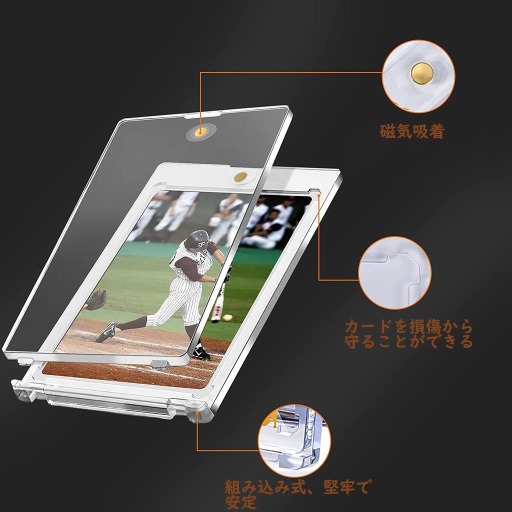 FFOGG Pokeka Loader УФ-защита Магнитный держатель 35pt для хранения коллекционных карт Защитный чехол для карт Чехол для карт Чехол для карт Pokeka Магнитный тип Yu-Gi-Oh (4