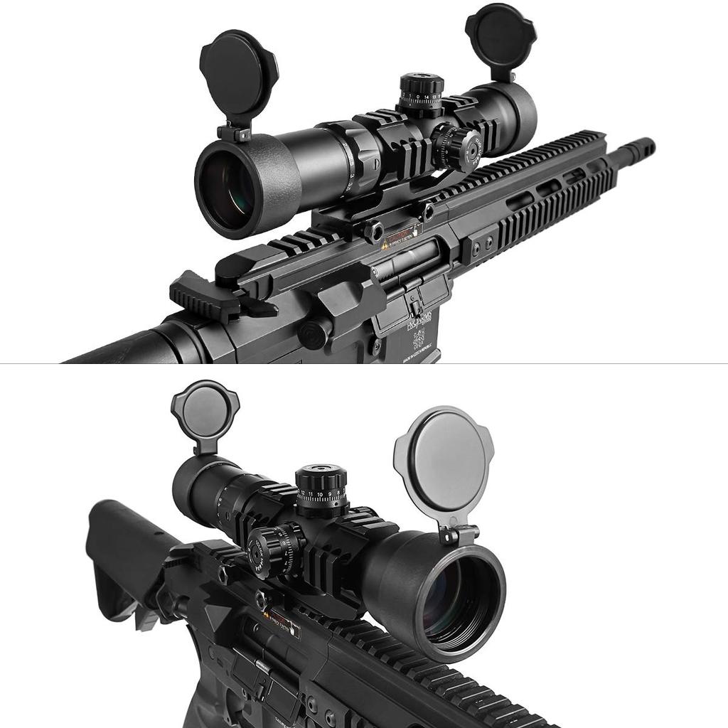 Scoking Подсветка RGB Переменное увеличение Оптический прицел Крепление на планку 3 цвета 1.5-5x40BE (Включено цельное изделие)