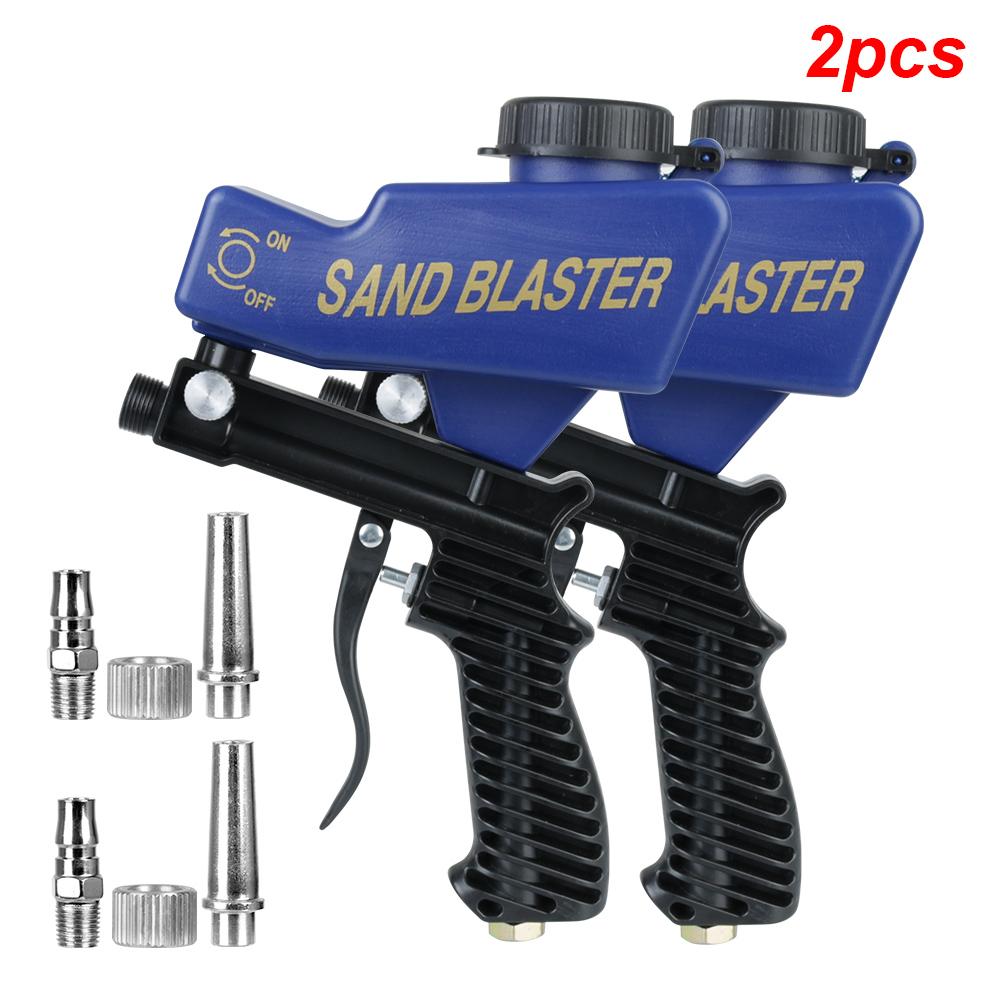 Rust Blasting Device Gravity Sandblasting Gun Pneumatic Sandblasting Set Adjustable Blasting Machine Pneumatic Blasting Gun Set