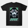 Мужская черная футболка с принтом Doom Печать на трансферной бумаге без вырезания Хлопковая футболка