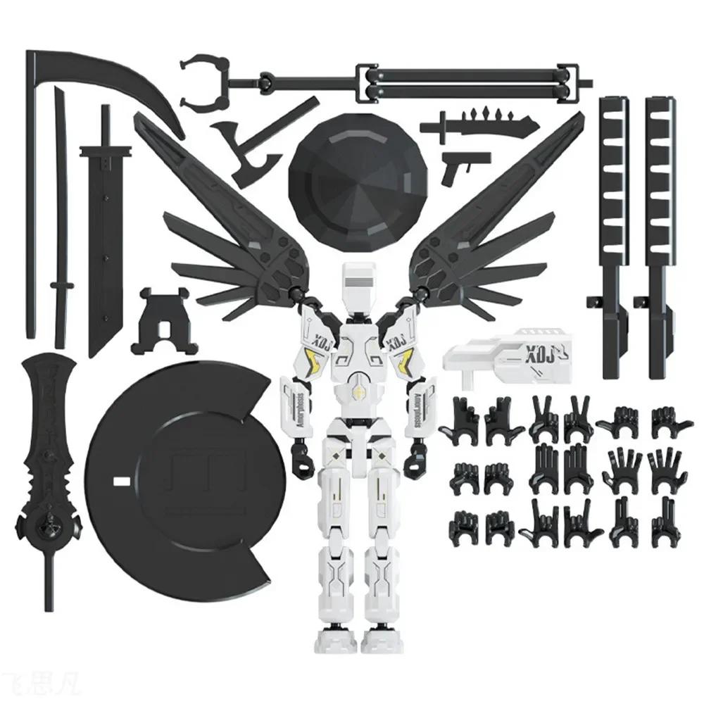 Mecha Titan 13 Фигурки T13 Фигурка Многошарнирная Подвижная Лаки 13 Фигурка Манекен Компьютерный Рабочий Стол Украшения