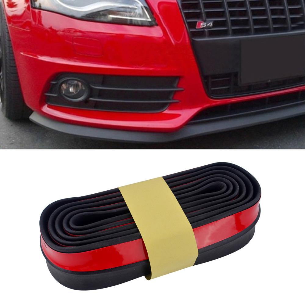 2.5M Наклейки на бампер автомобиля Резиновая накладка на передний бампер автомобиля Защитные накладки на бампер автомобиля Внешние молдинги Накладка на бампер шириной 65 мм