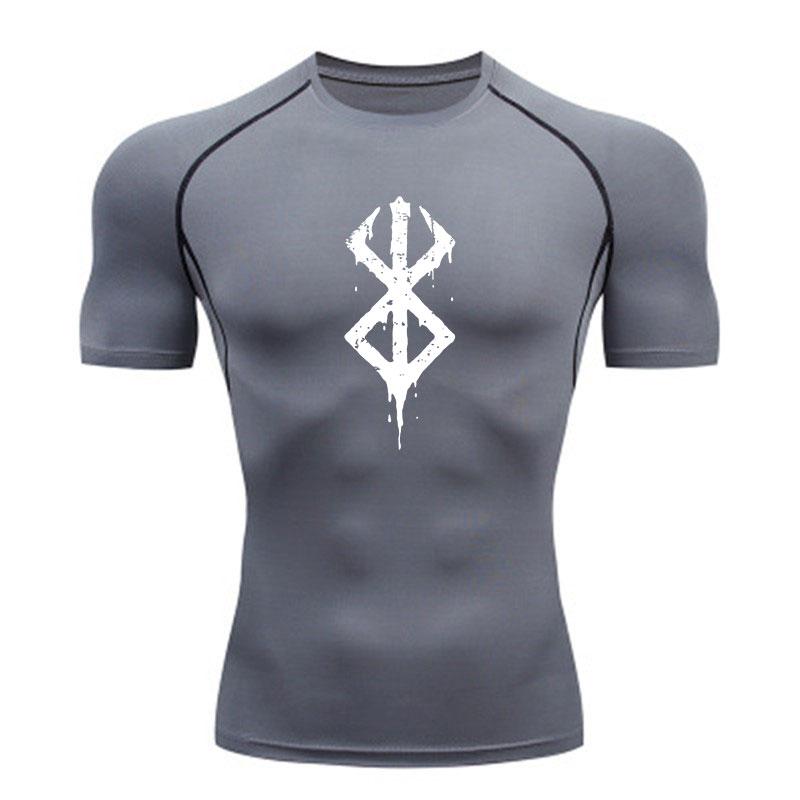 Men's Quick Dry Compression Athletic T-Shirt, Stretch Breath