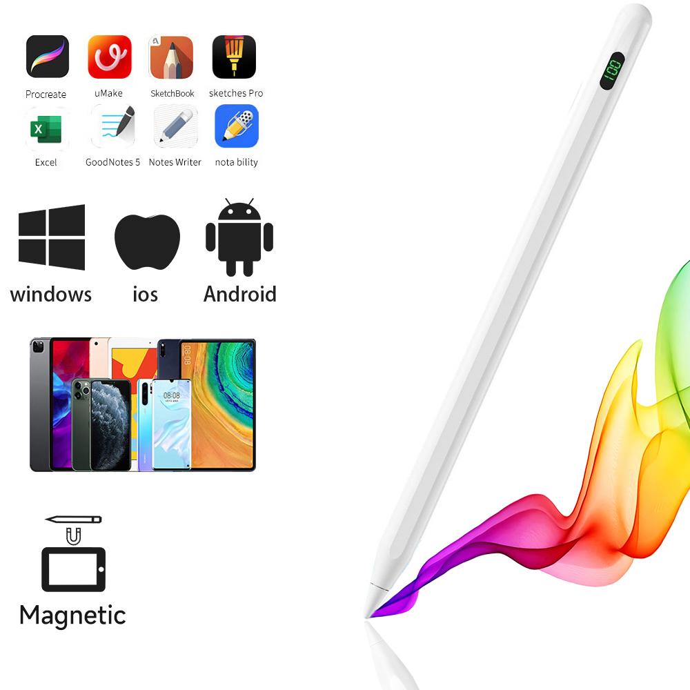 Стилусы для iPad Apple Pencil Универсальная сенсорная ручка для Xiaomi HuaWei IOS Lenovo Магнитная чувствительность к наклону Отклонение ладони