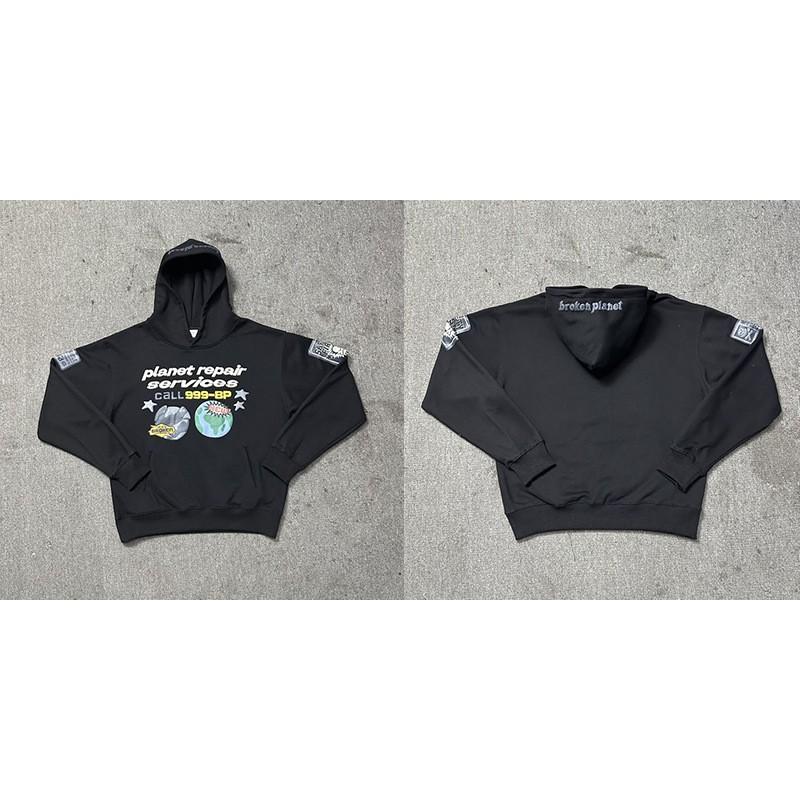 Broken Planet Market BPM Fleece Hoodie Men Women Loose Fit Casual Winter Sweatshirt